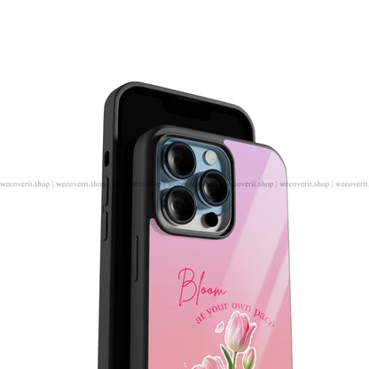 Bloom at Your Own Pace Premium Glossy Phone Cover