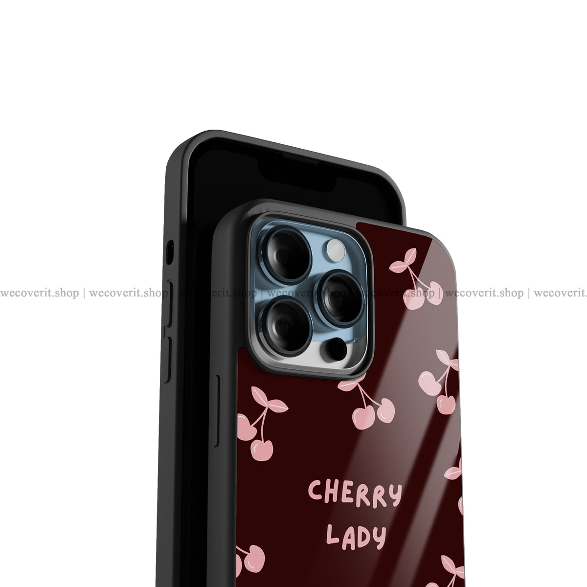 Cherry Lady Premium Glossy Phone Cover