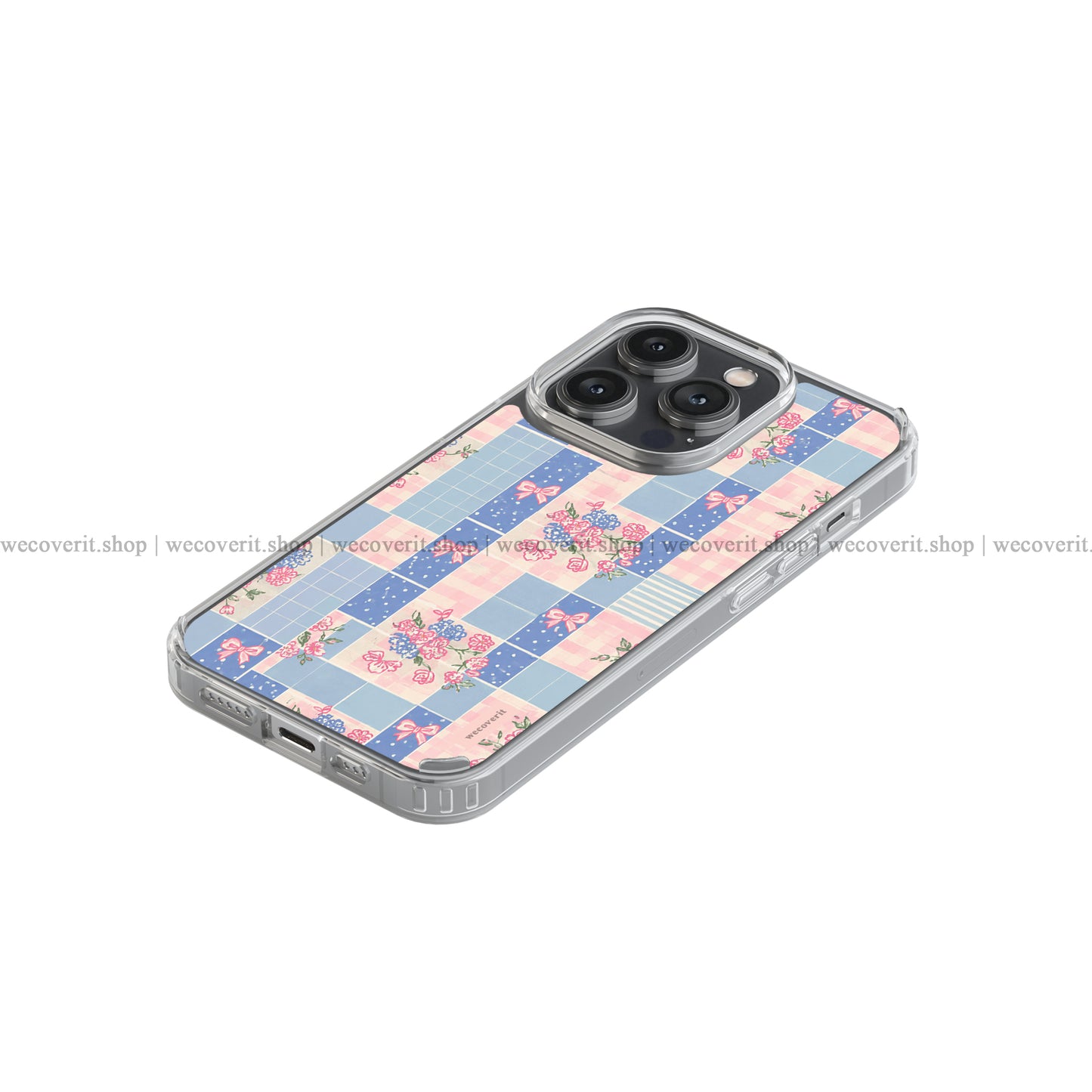 Blueberry Bow Patch Soft Mobile Cover