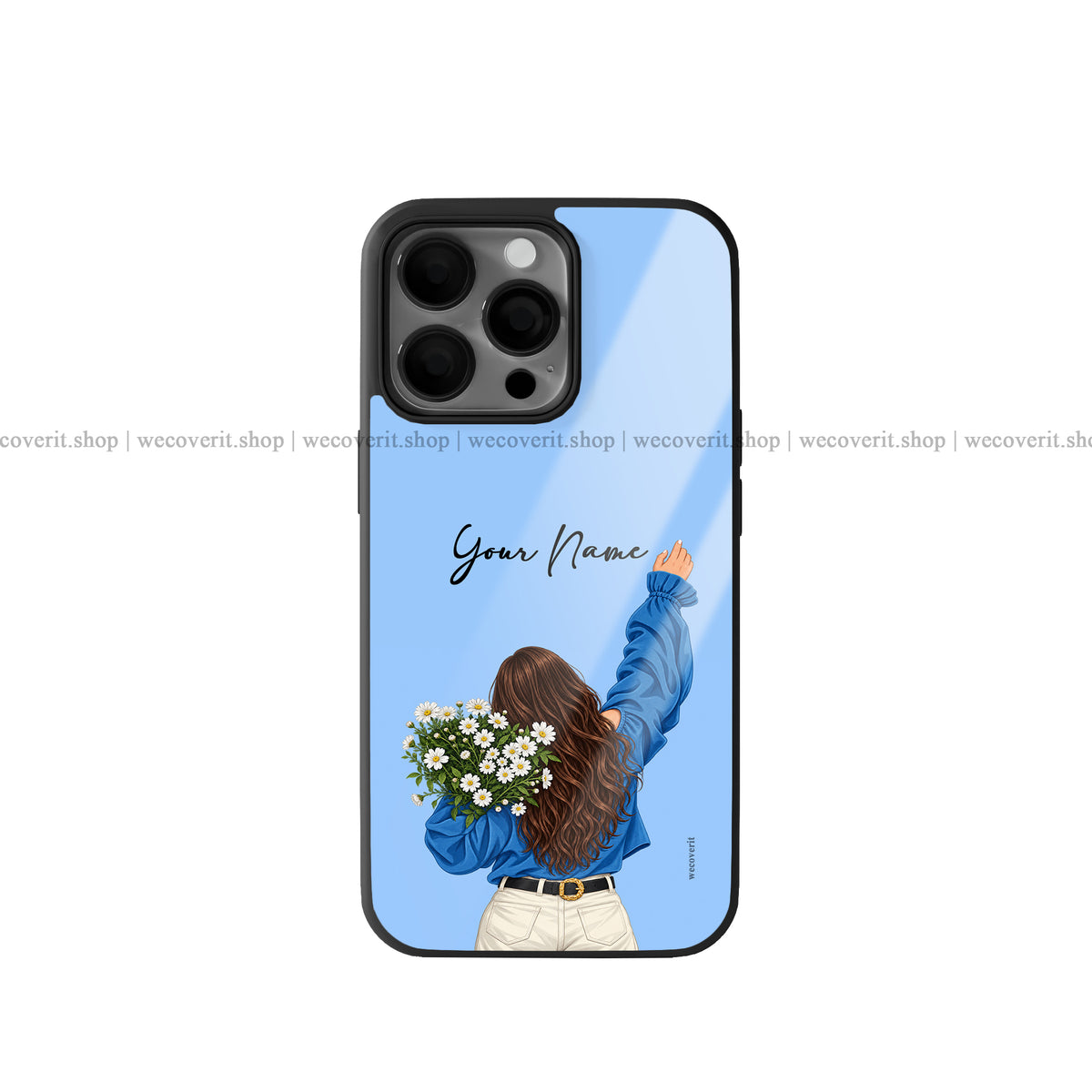 Free Spirit Blooms Illustration Premium Glossy Phone Cover