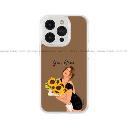 Sunflower Crush Illustration Soft Mobile Cover