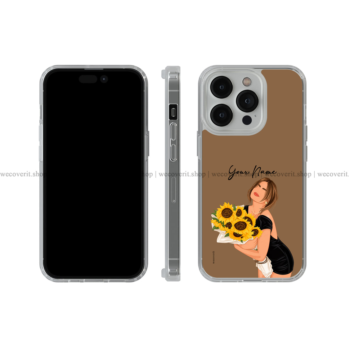 Sunflower Crush Illustration Soft Mobile Cover