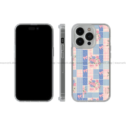 Blueberry Bow Patch Soft Mobile Cover