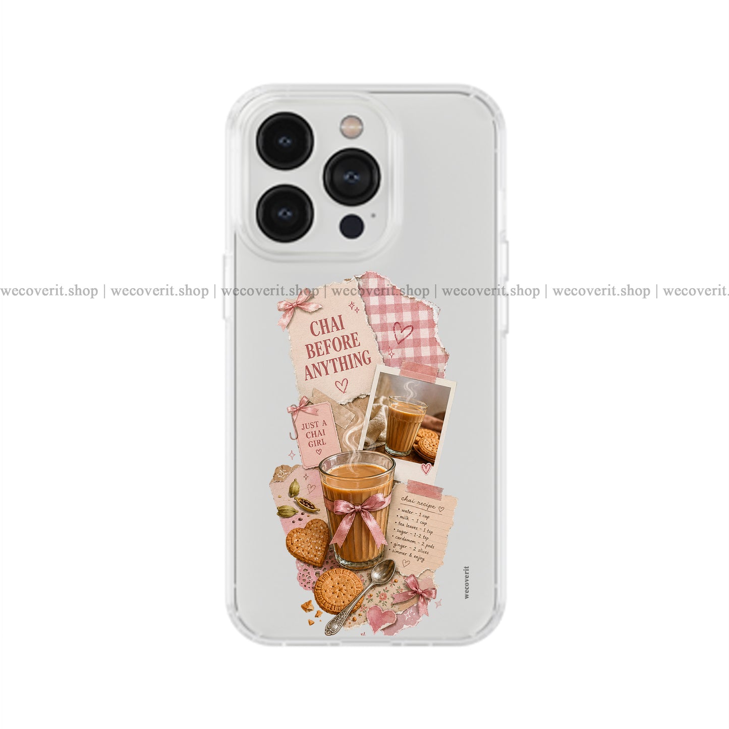 Chai First transparent Mobile Cover