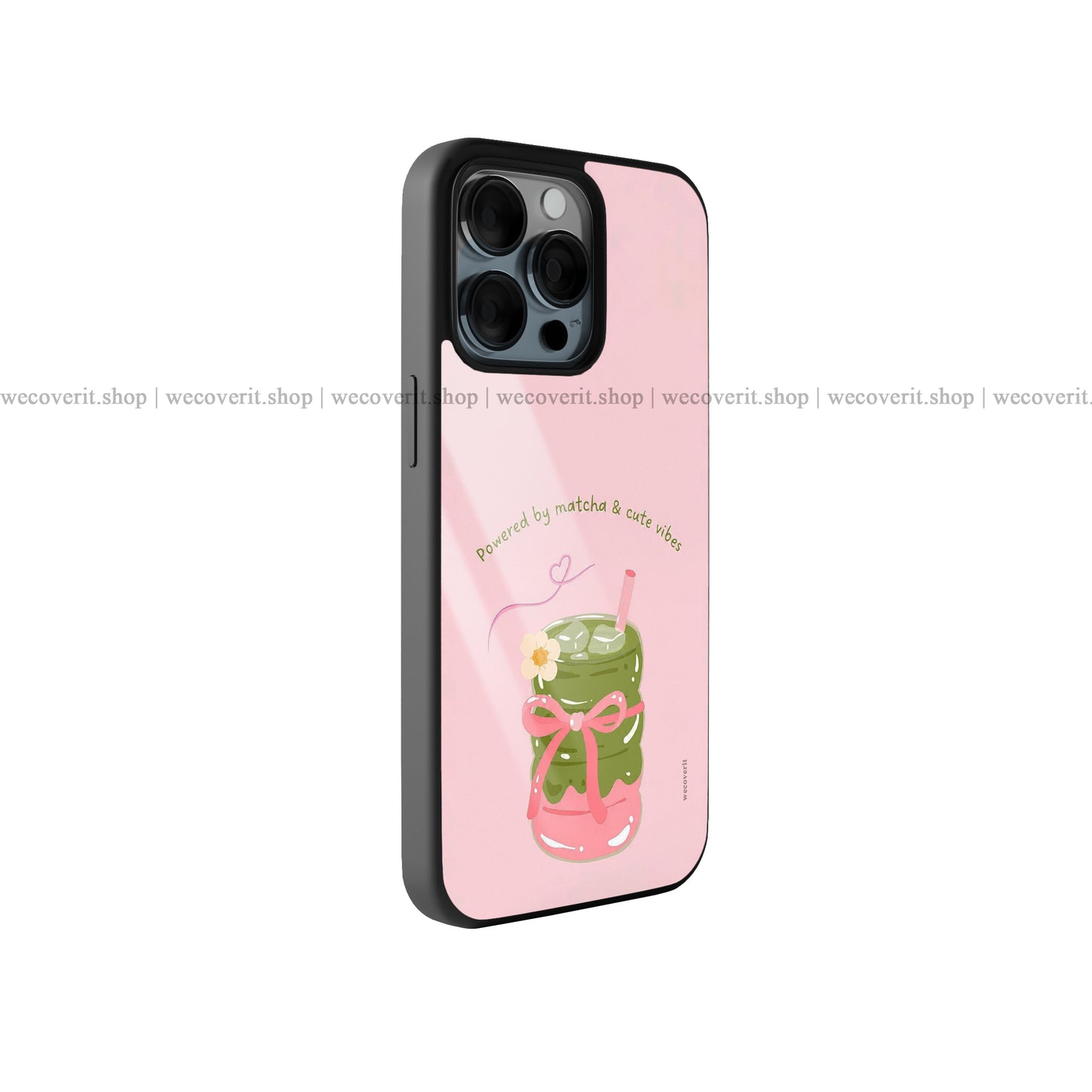 Matcha Vibes Premium Glossy Phone Cover