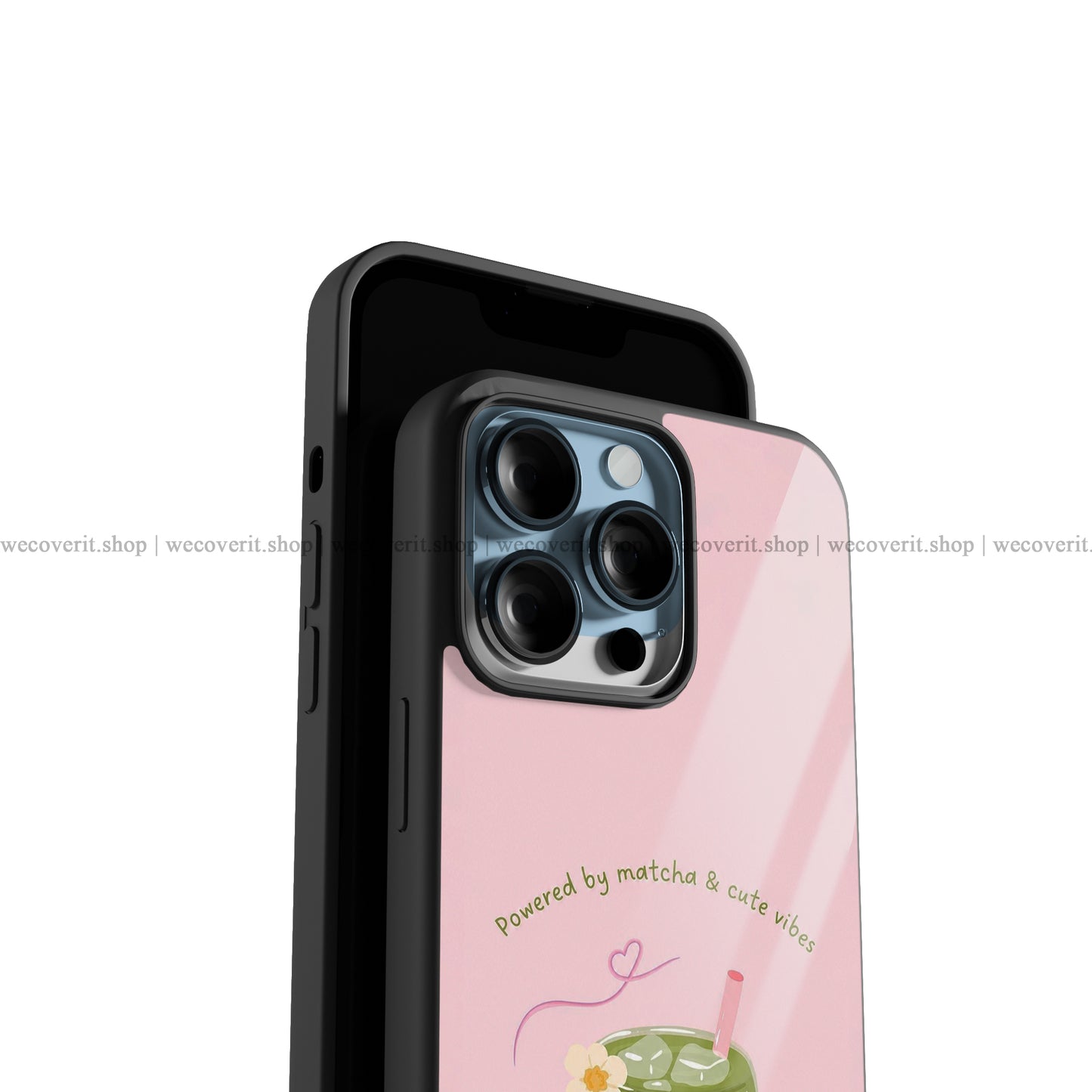 Matcha Vibes Premium Glossy Phone Cover