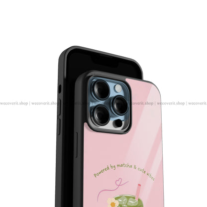 Matcha Vibes Premium Glossy Phone Cover