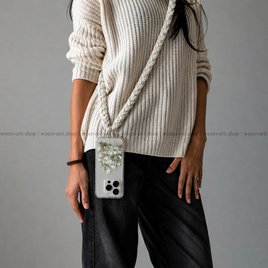 Crochet White Phone Slings