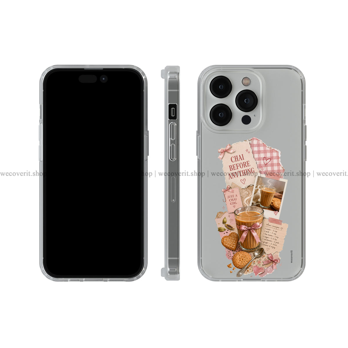 Chai First transparent Mobile Cover