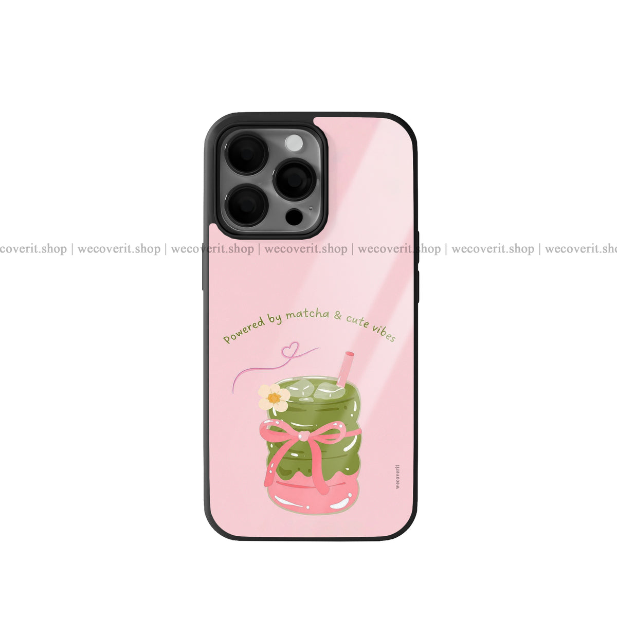 Matcha Vibes Premium Glossy Phone Cover