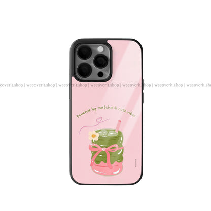 Matcha Vibes Premium Glossy Phone Cover