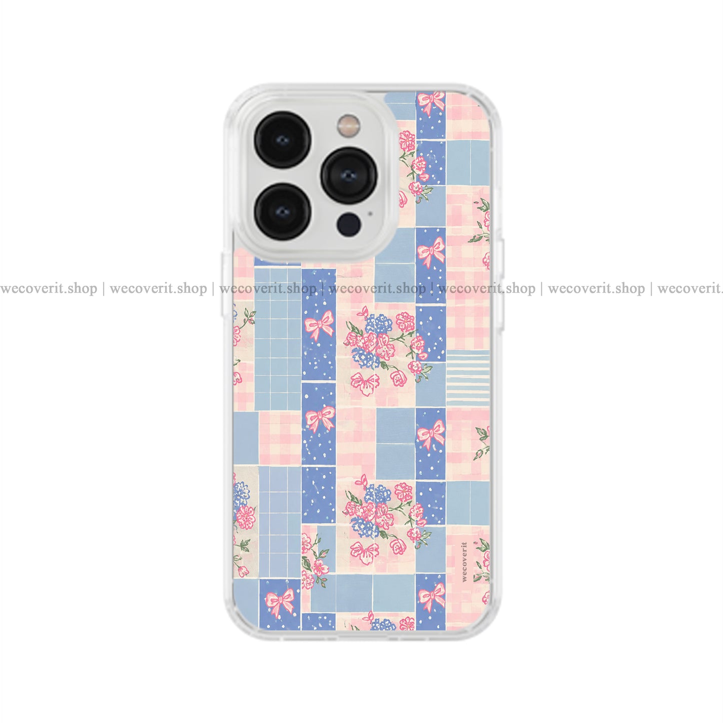 Blueberry Bow Patch Soft Mobile Cover