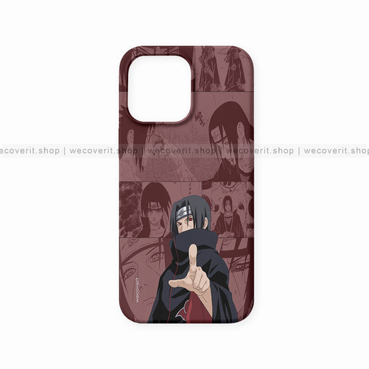 Itachi Uchiha Newspaper Maroon (Naruto Series) Anime Mobile Cover