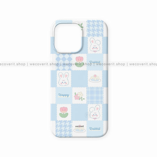 Patchwork Bunny Bliss Kawai Mobile Cover