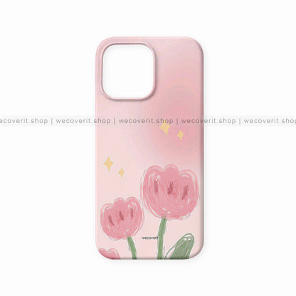 Blush Blooms Kawai Mobile Cover