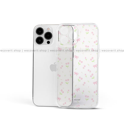 Pastel Garden Transparent Mobile Cover