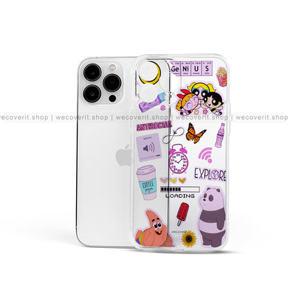 Quirky Tales Transparent Mobile Cover