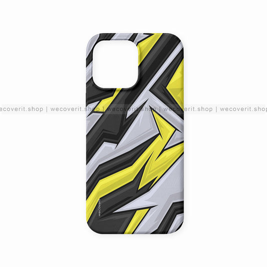 Yellow Stripes Design Mobile Cover