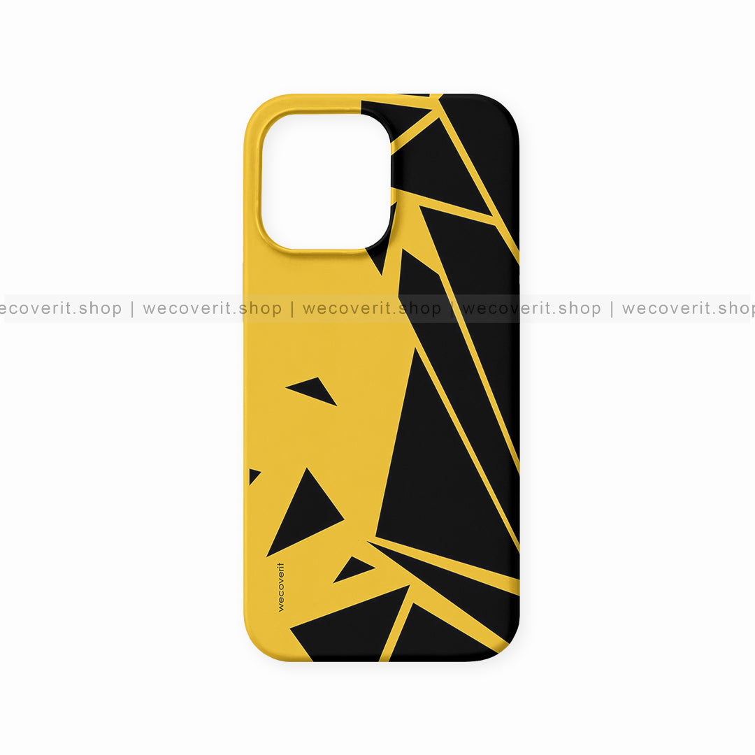 Yellow Black Stripes Design Mobile Cover