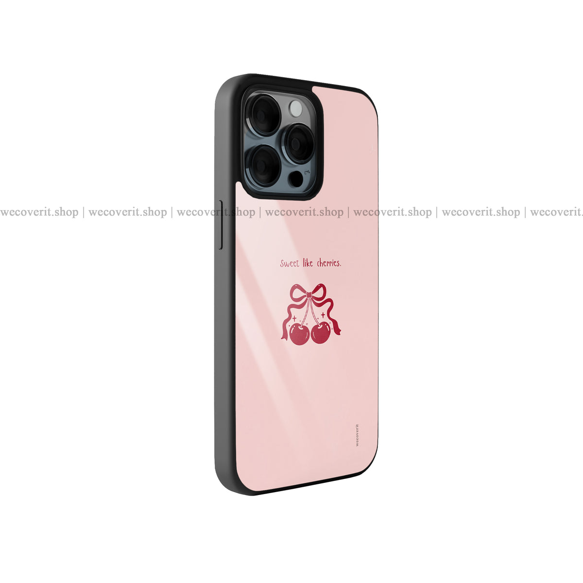 Sweet Cherry Bow Premium Glossy Phone Cover