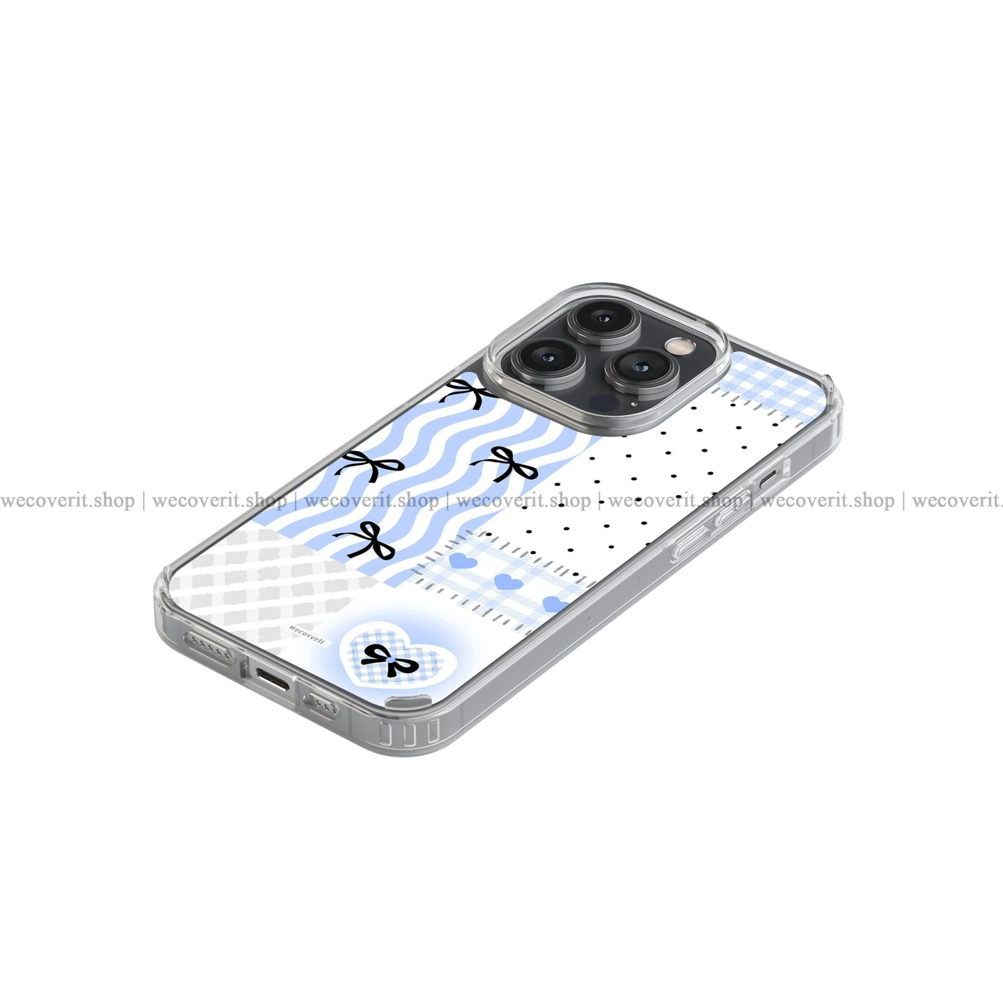 Blue Bow Diary Soft Mobile Cover