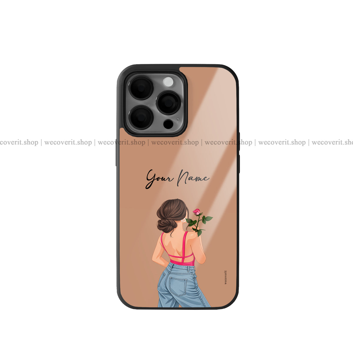 Rosy Mood Illustration Premium Glossy Phone Cover
