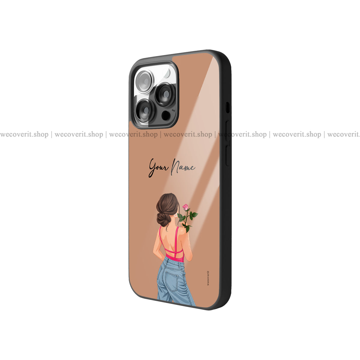 Rosy Mood Illustration Premium Glossy Phone Cover