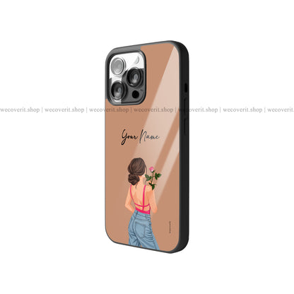 Rosy Mood Illustration Premium Glossy Phone Cover
