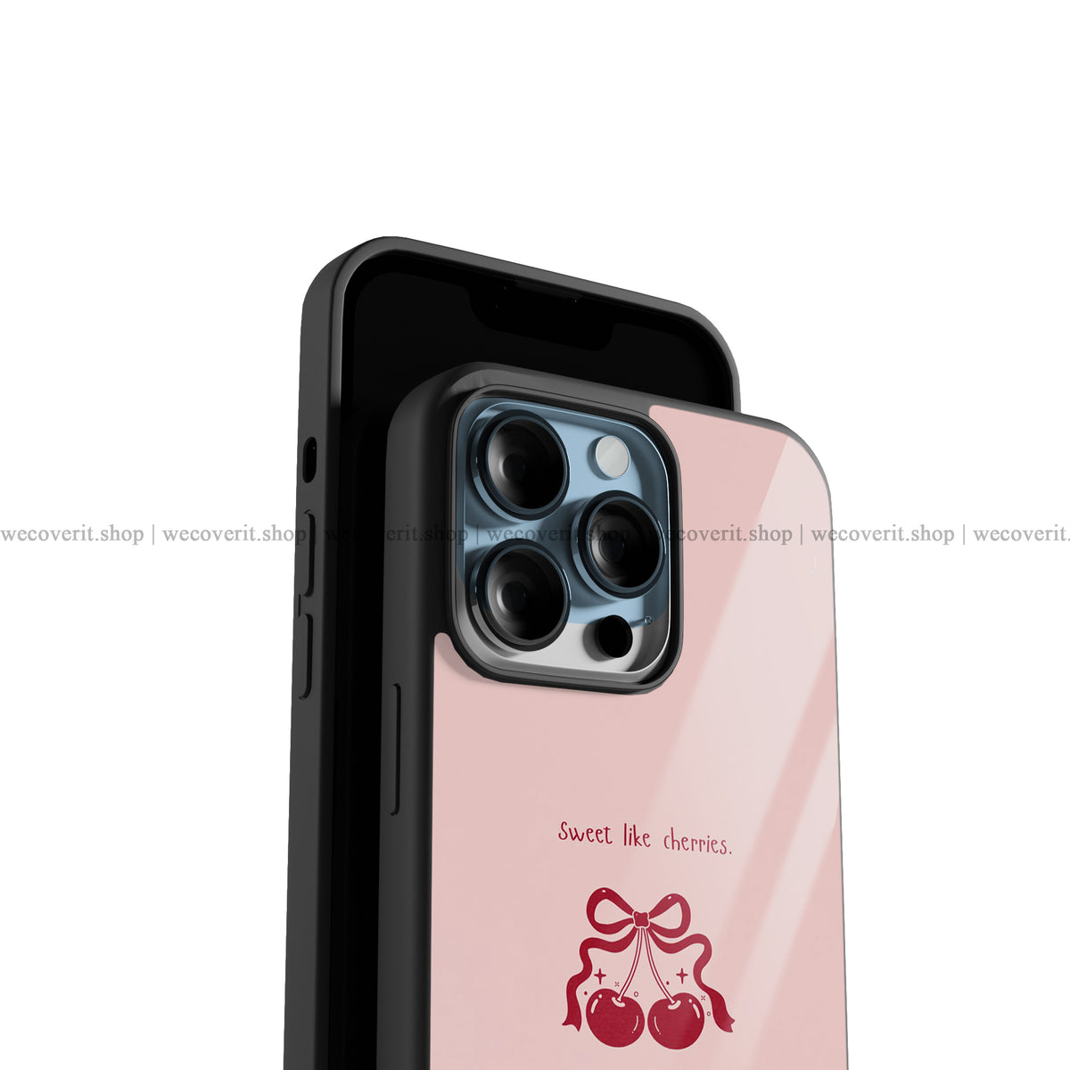 Sweet Cherry Bow Premium Glossy Phone Cover