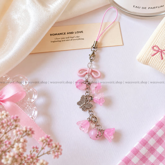 Pink Candy Butterfly Charm