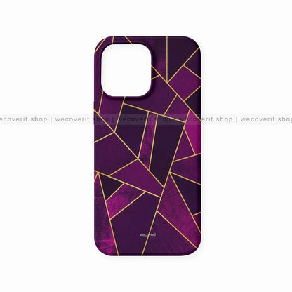 Purple Geometric Mobile Cover