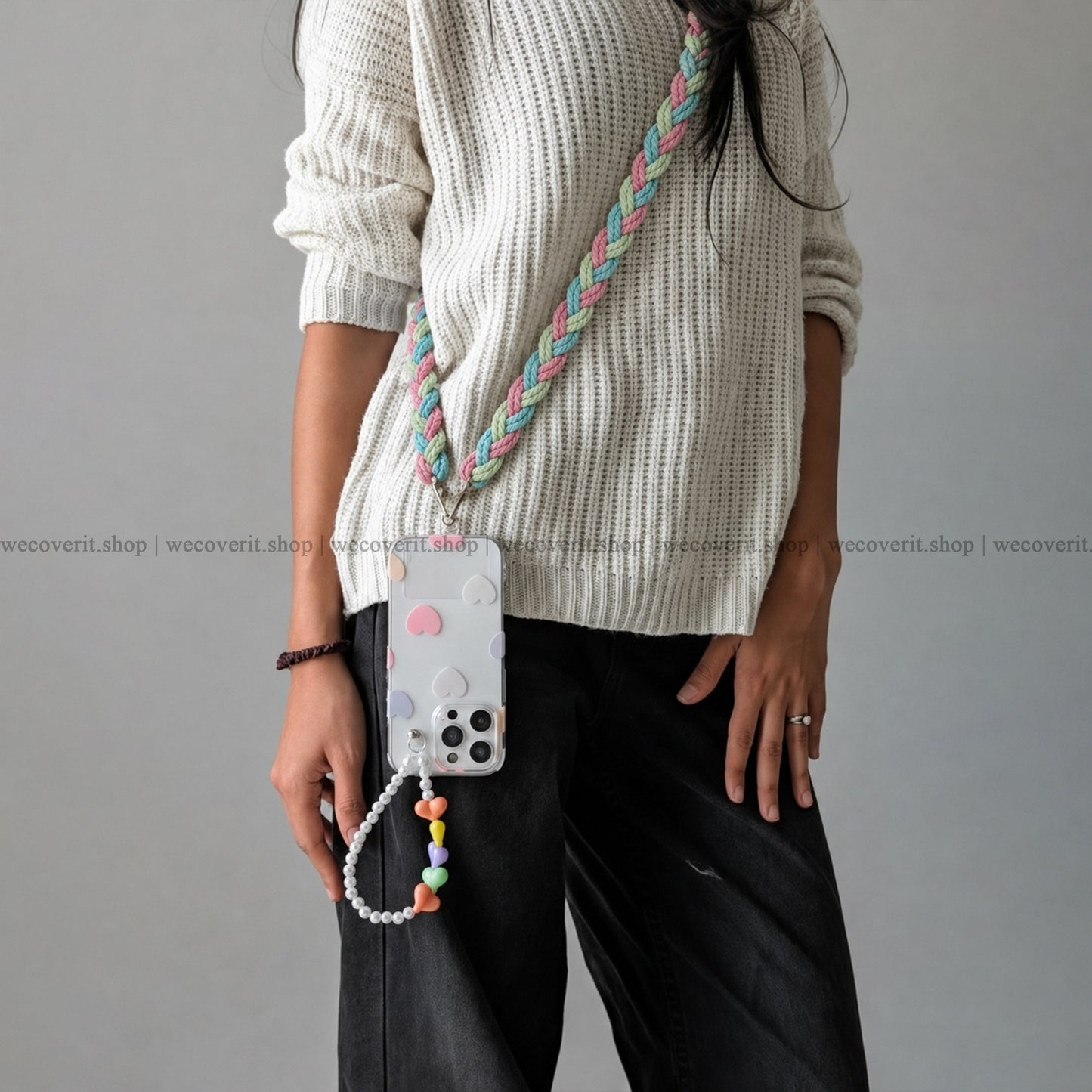 Crochet Rainbow Phone Slings