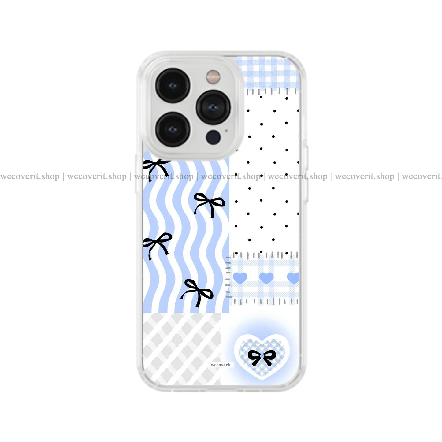 Blue Bow Diary Soft Mobile Cover