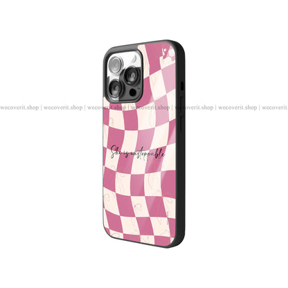 Pink Chess Premium Glossy Phone Cover