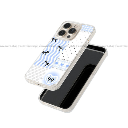 Blue Bow Diary Soft Mobile Cover