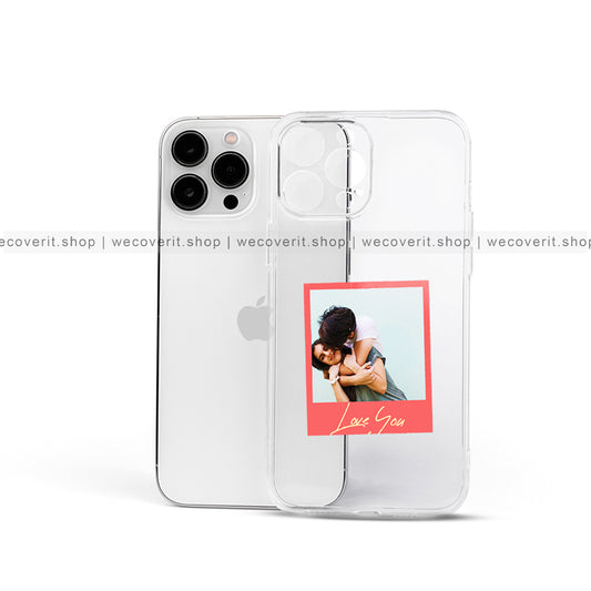 Love You Polaroid Clear Soft Silicon Mobile Cover