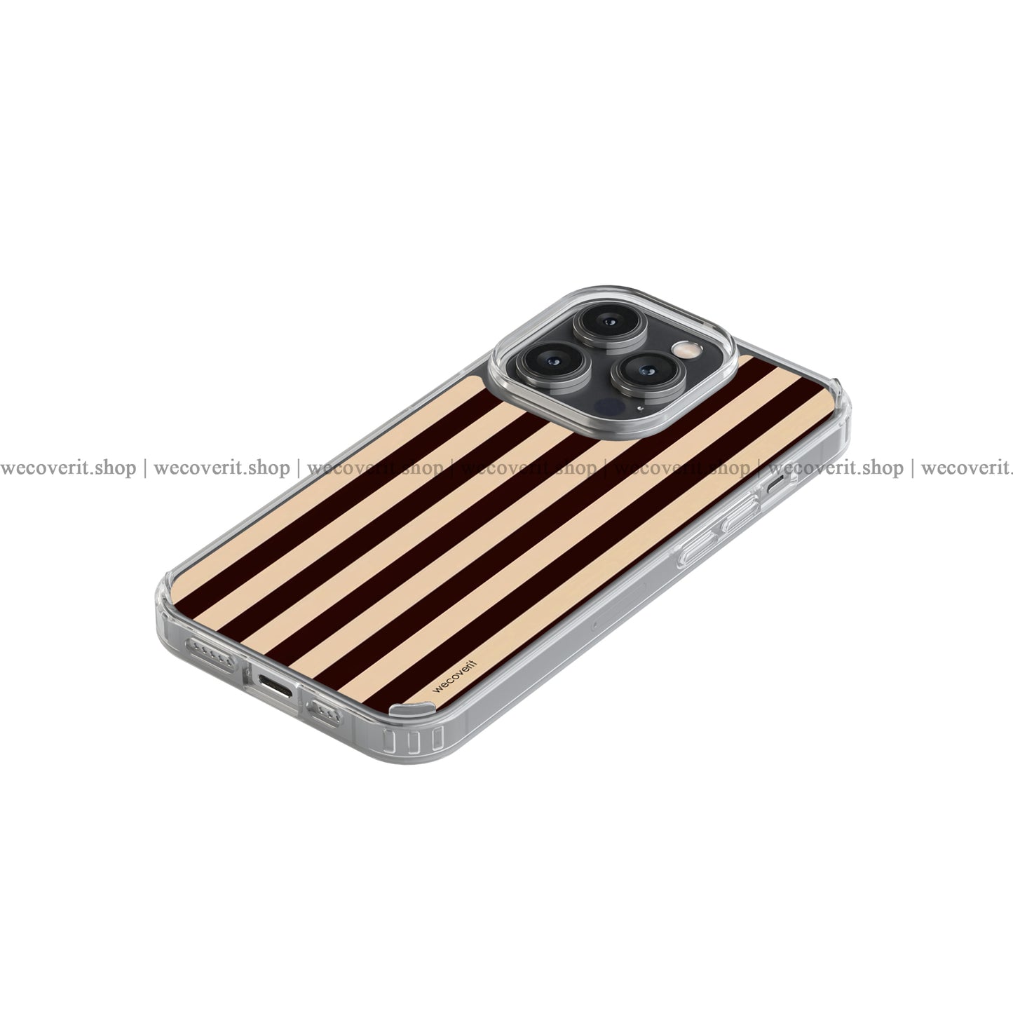 Latte Stripe Aesthetic Soft Cover