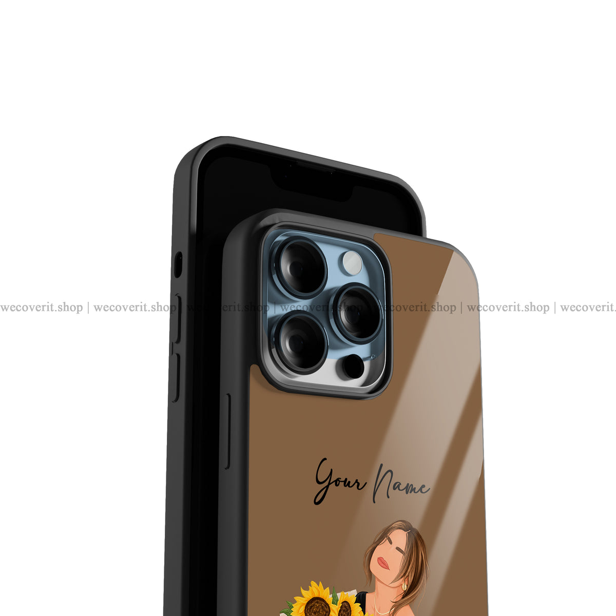 Sunflower Crush Illustration Premium Glossy Phone Cover