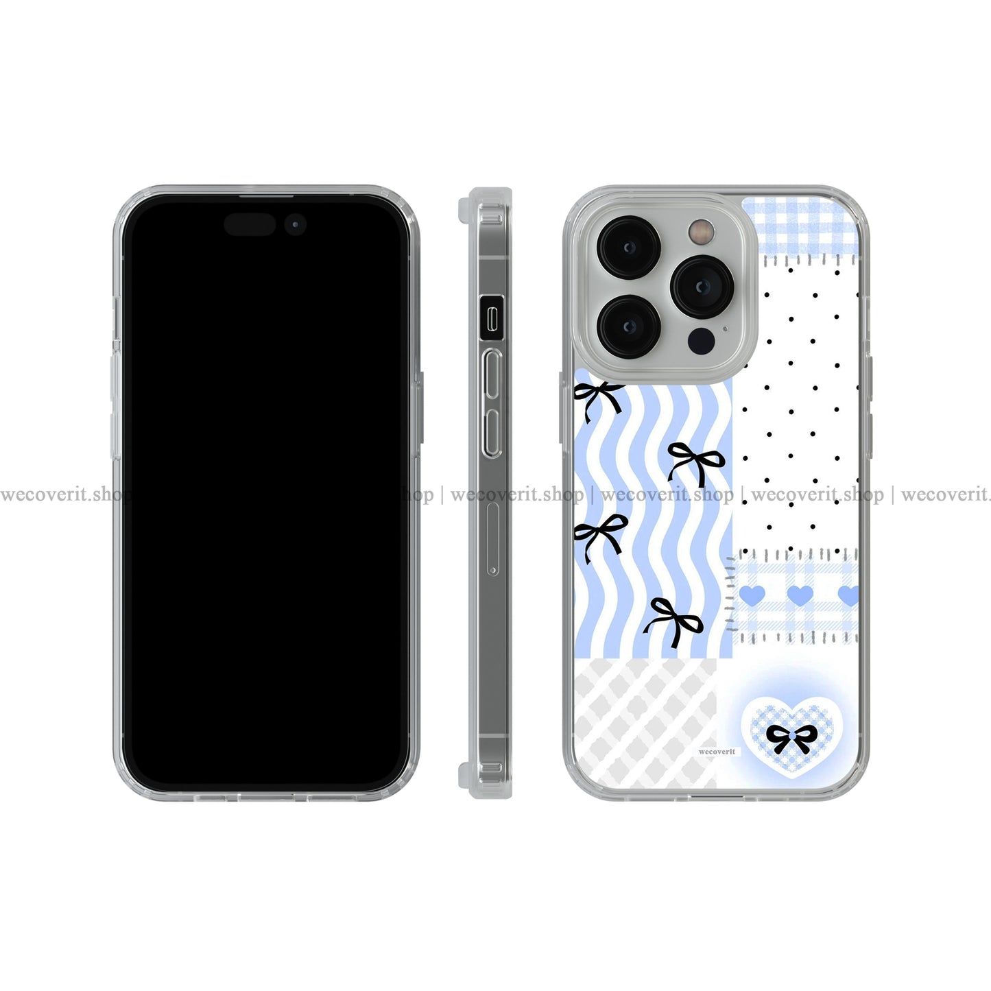 Blue Bow Diary Soft Mobile Cover
