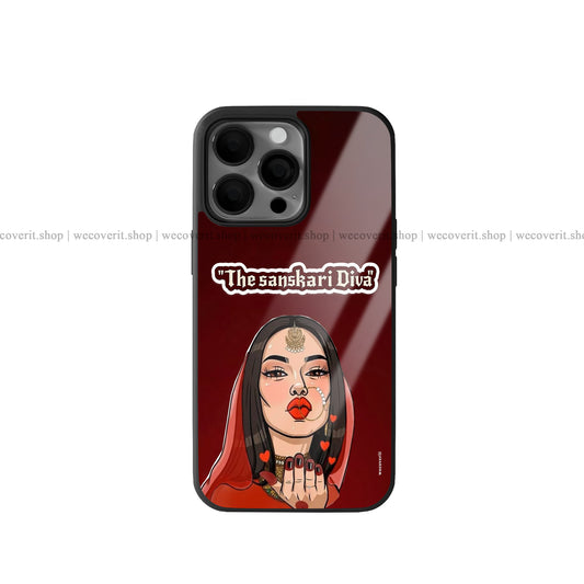 Sanskari Diva Premium Glossy Phone Cover