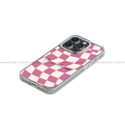 Pink Chess Soft Mobile Cover
