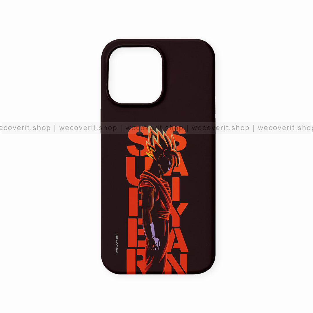 Goku Super Saiyan Red Dragon Ball Z Mobile Cover