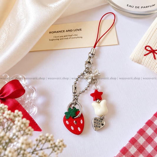 Strawberry Sweetheart Charm