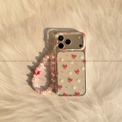 Rosy Ribbon with Charm Cover