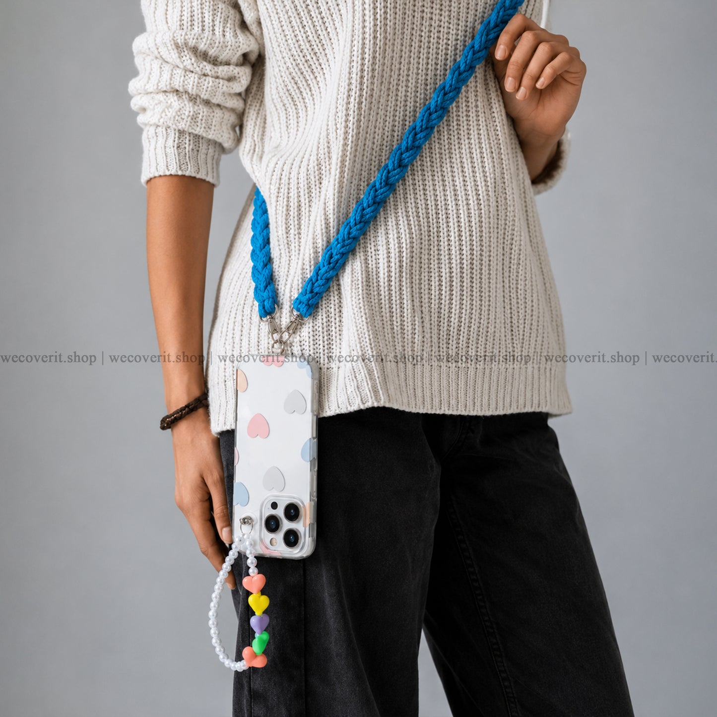 Crochet Blue Phone Slings
