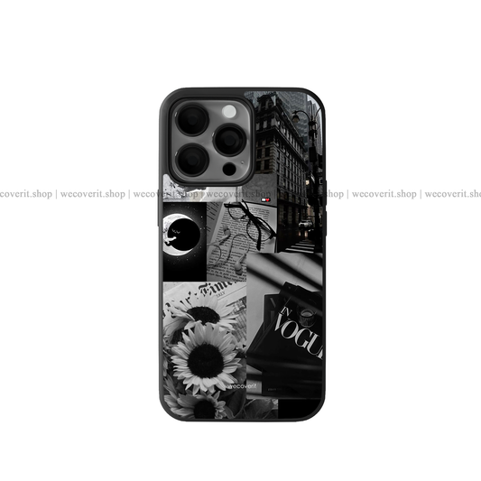 Aesthetic In Black Premium Glossy Phone Cover