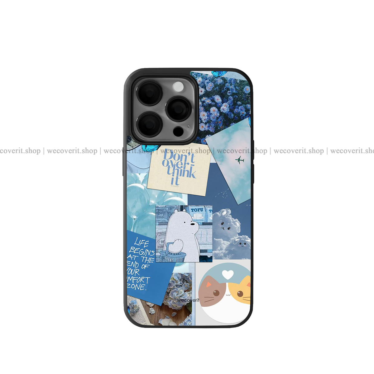 Aesthetic In Blue Premium Glossy Phone Cover