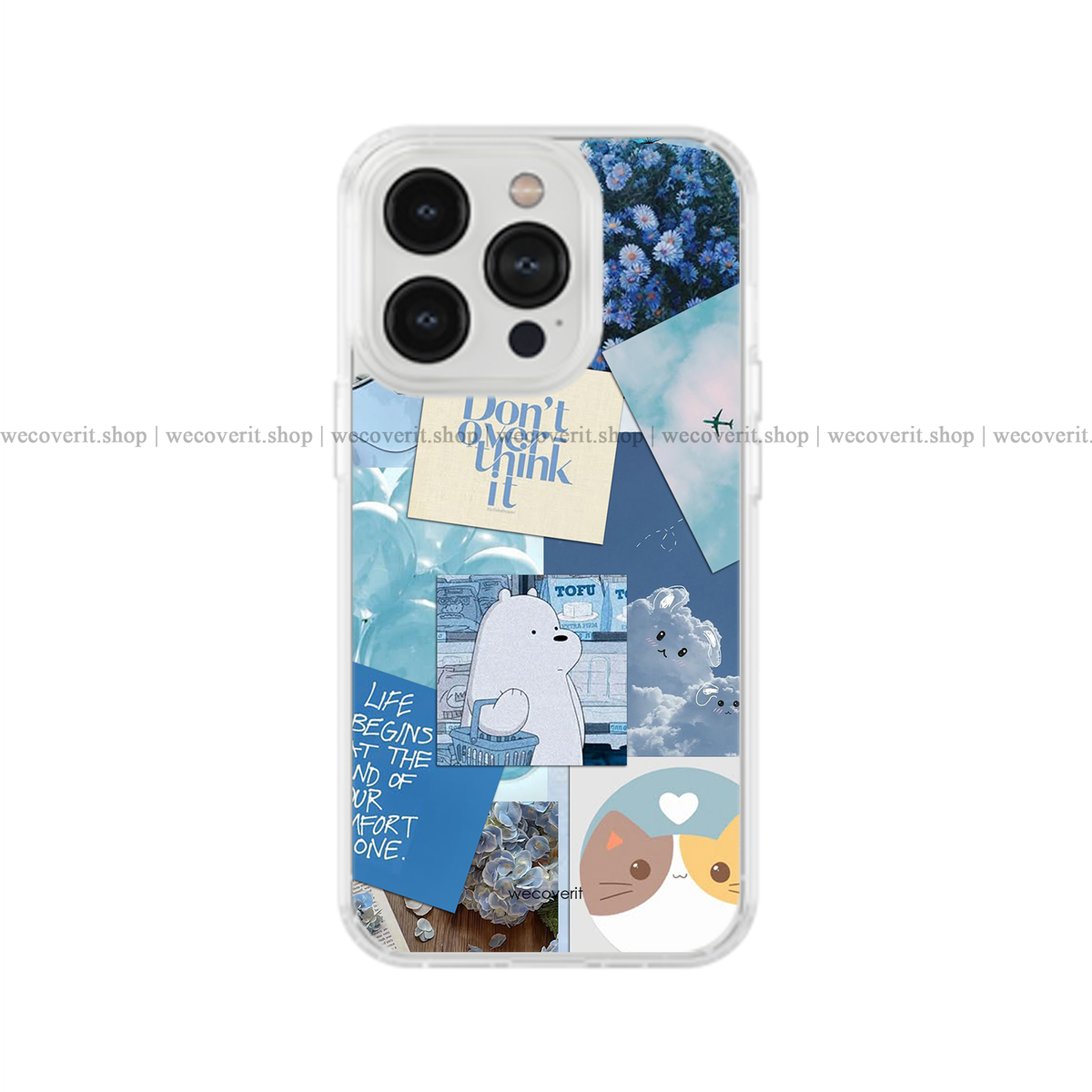 Aesthetic In Blue Soft Mobile Cover