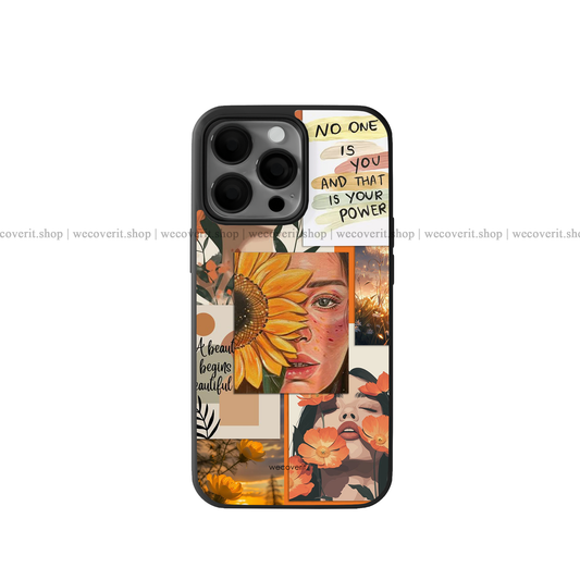Aesthetic In Orange Premium Glossy Phone Cover