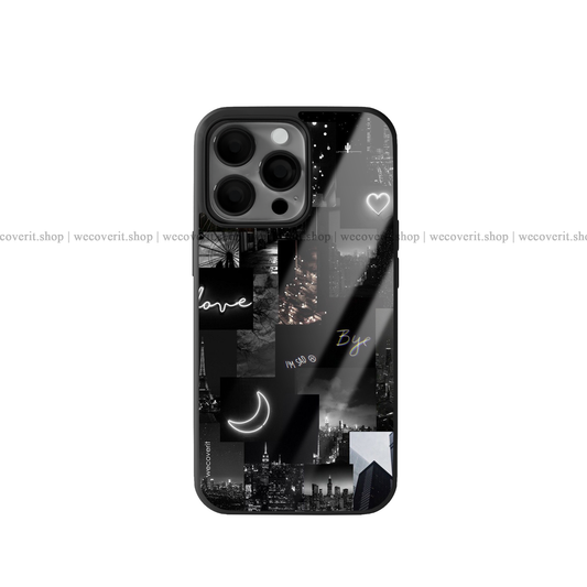 Black Aesthetic Premium Glossy Phone Cover